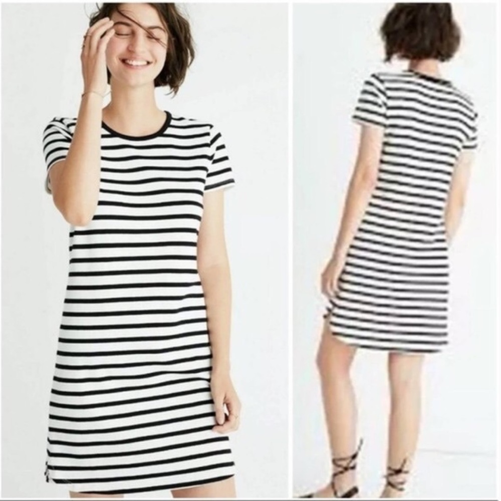 NWT MADEWELL STRIPED RINGER DRESS